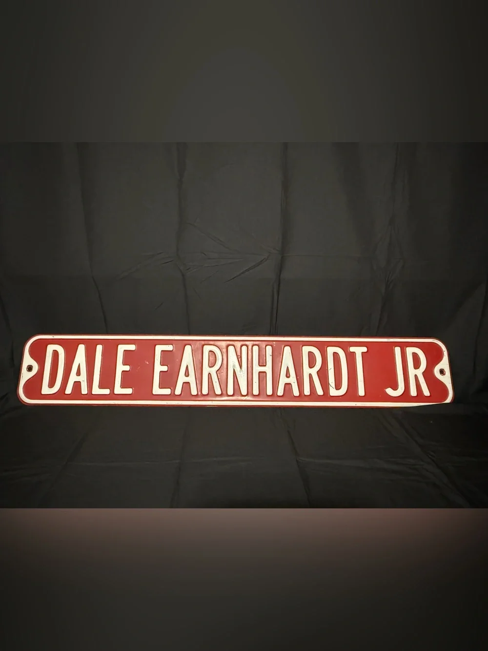Vintage Red Lettered Wall Sign - EARNHARDT Style